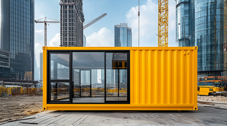 gelber Container schickes Ding